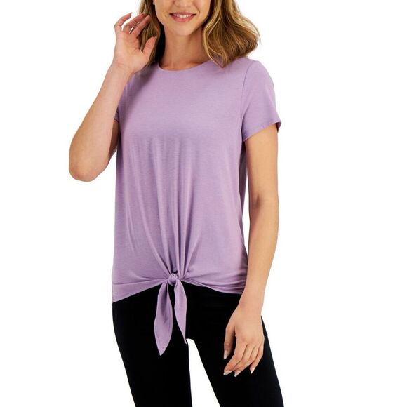 ID Ideology Women's Knot-Front T-Shirt, Created for Macy's Size M - Picture 1 of 3